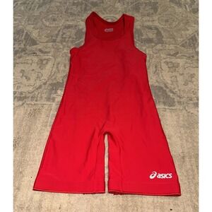 Asics‎ Mens Wrestling Singlet Color Red Size X-small